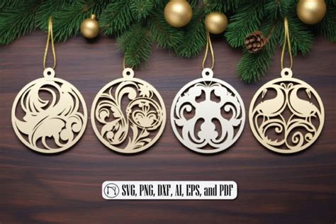 Laser Cut Christmas Ornament Svg Bundle Graphic By Ngised · Creative