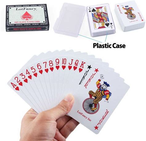 2 Decks Playing Cards 100 Pvc Plastic With Case Waterproof New Sealed