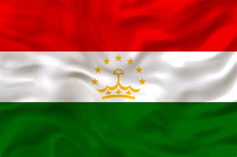 Premium Photo | National flag of Tajikistan Background with flag of ...