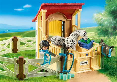 Buy Playmobil Horse Stable With Appaloosa 6935 At Mighty Ape Australia