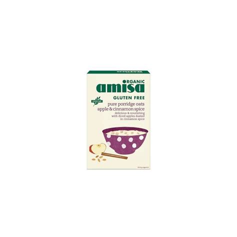 Porridge Din Ovaz Cu Mar Si Scortisoara Fara Gluten Eco Bio 300g