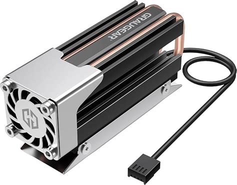 Graugear M 2 NVMe SSD 2280 Cooler Heatpipe Cooler With Fan For M 2