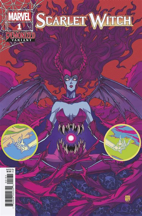 Scarlet Witch 1 Demonized Okazaki Cover Fresh Comics