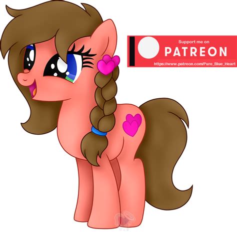 Safe Artist Pure Blue Heart Oc Oc Heartstrung Earth Pony