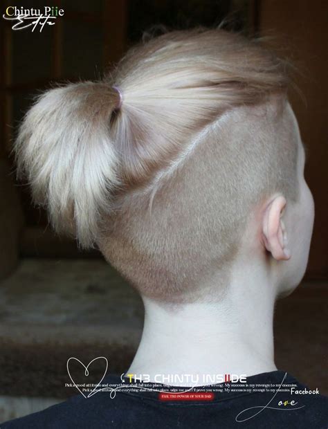 This long hair undercut female secret design is invisible at work 4