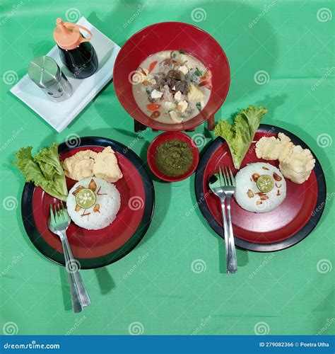 Soto Kikil Surabaya Also Known As Beef Feet Soup. Traditional ...