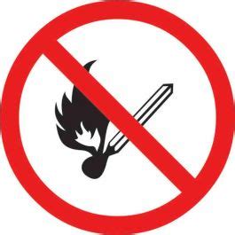 Pictogram No Sparks Flames Or HOT Work Activity 100mm