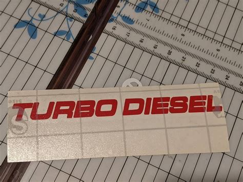 Turbo Diesel Decal Sticker Made With Orical 651 Vinly For Etsy