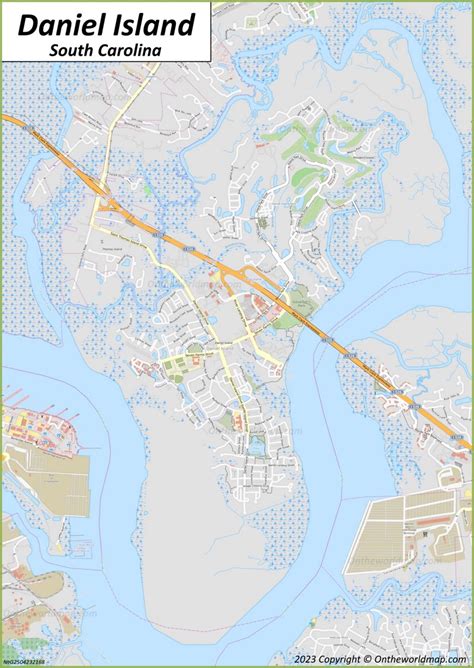 Daniel Island Map | South Carolina, U.S. | Detailed Maps of Daniel Island