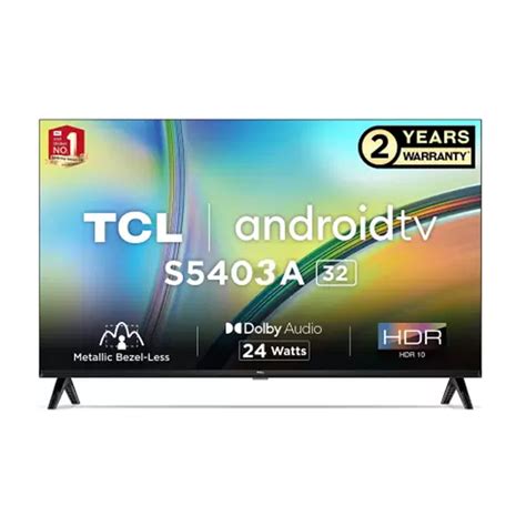 Buy TCL 32 Inch 80 04 Cm HD Ready LED Smart Android TV Bezel Less