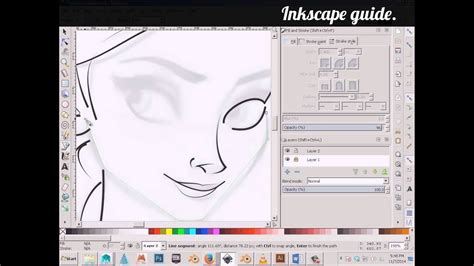 Inkscape Guide Inking A Drawing Youtube