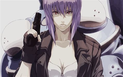 Female Anime Character Illustration Kusanagi Motoko Ghost In The Shell