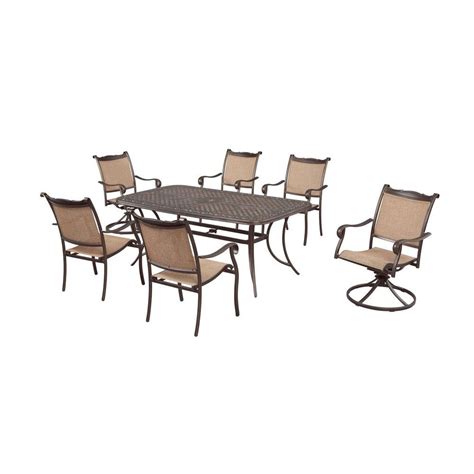 Hampton Bay Westbury 7 Piece Patio Dining Set S7 Adq27100 The Home Depot