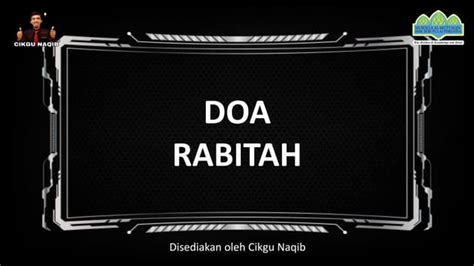 Doa Rabitah Ppt