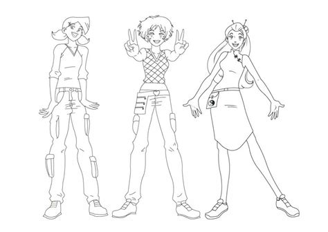 Coloriage Dessin Gratuit De Totally Spies T L Charger Et Imprimer