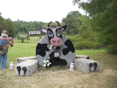 17+ best images about Big round hay bales decorated on Pinterest | A cow, Cow and Tractors