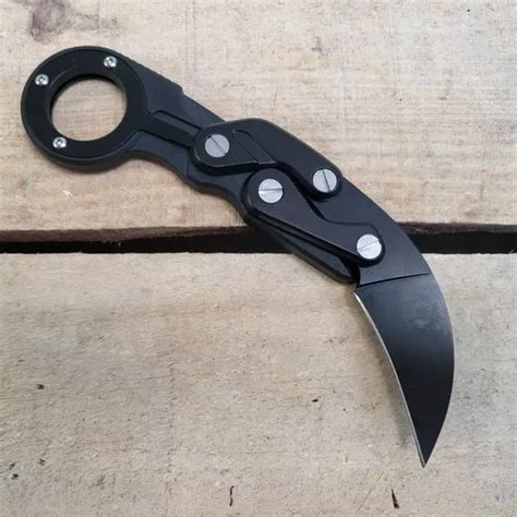 Navaja Cuchillo Tipo Karambit Plegable Acero Inoxidable