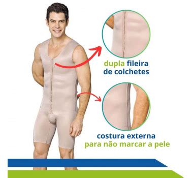 Cinta P S Cir Rgica Masculina Completa Colchetes E Pernas