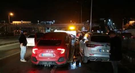 Avc Lar D Karayolunda Zincirleme Trafik Kazas Yaral