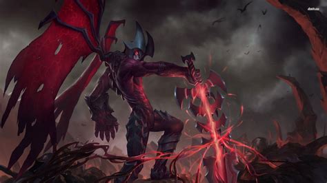 Aatrox Wallpapers Top Free Aatrox Backgrounds Wallpaperaccess