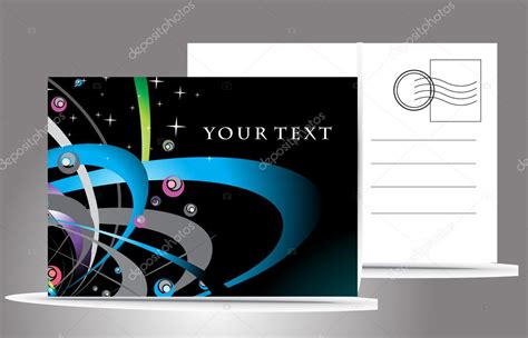 Empty postcard Stock Vector by ©redshinestudio 4476718