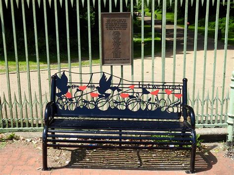 Memorial Bench Park Gates Pontymoile Pontypool 24 June Flickr