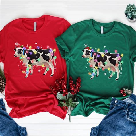 Christmas Shirt Mooey Christmas T Shirt Christmas Cow T Shirt