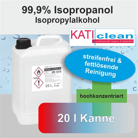 Isopropanol Isopropylalkohol I Katiclean 999 20l Kanne