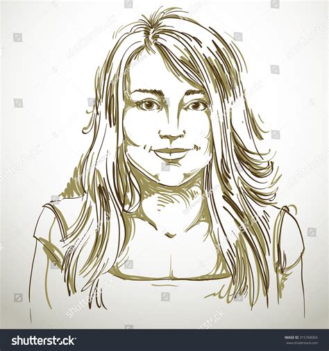 Graphic Vector Handdrawn Illustration White Skin Stock Vector Royalty Free 315768065