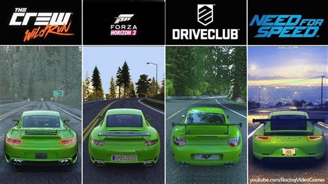 Forza Horizon 3 Vs DriveClub Vs The Crew Vs Need For Speed Graficos