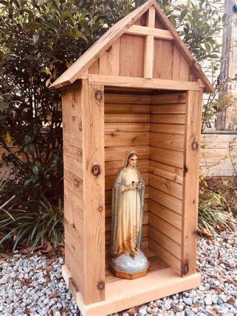 Cedar Shrine Grotto Niche Outdoor Grotto Design Outdoor Statues