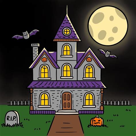 How To Draw A Haunted House For Halloween Step By Step Guide In 2024