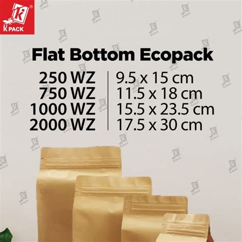 Flat Bottom Ecopack 1000 WZ Toko Kemasan Kita