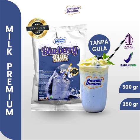 Jual Bubuk Minuman Milk Series Rasa Susu Leci Blackcurrant Stroberi