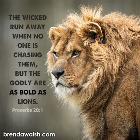 Bold As A Lion Brenda Walsh Scripture Images