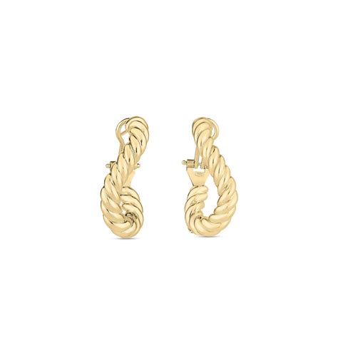 18k Designer Gold The Perfect Hoop® Medium Earrings Roberto Coin North America