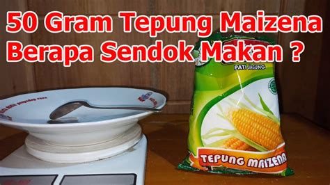 Gram Tepung Maizena Berapa Sendok Makan Takaran Gr Tepung