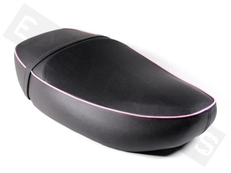 Selle Biplace Vespa S Noire Liseret Rose Claire Selles Easyparts