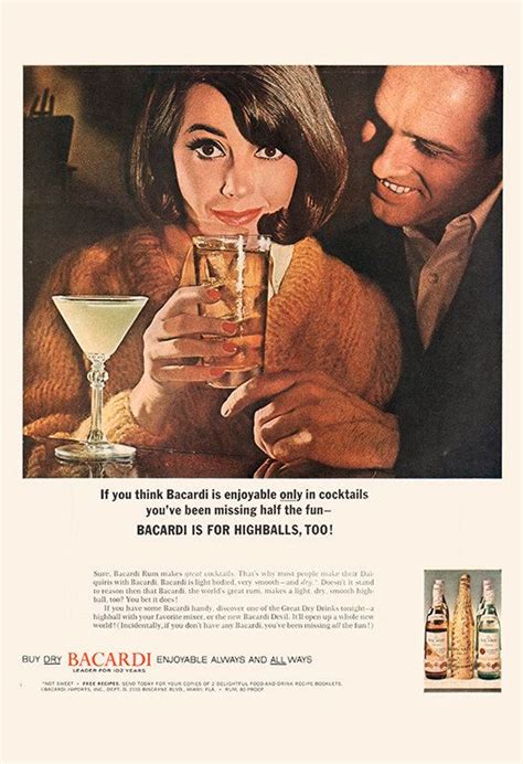 Vintage Rum Ad Retro Mid Century Rum Ad Vintage Bar Poster Etsy