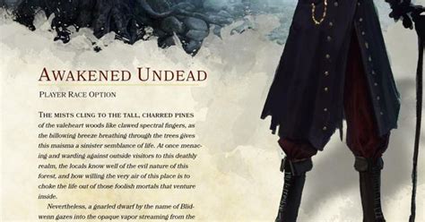 Dnd 5e Homebrew Awakened Undead Race By The Singular Anyone Dnd