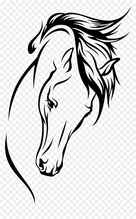 Arabian Horse Drawing Silhouette Clip Art - Arabian Horse Line Drawing ...