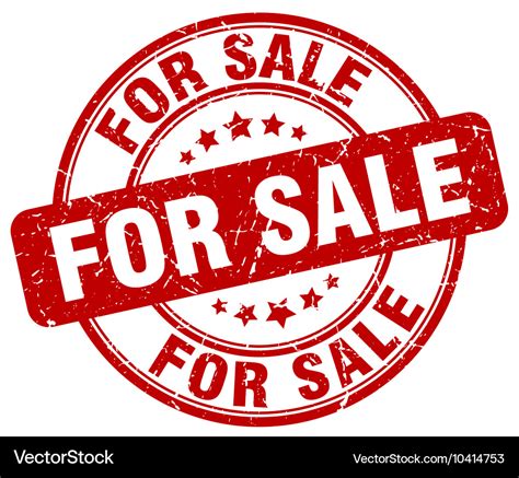 For Sale Stamp Royalty Free Vector Image Vectorstock