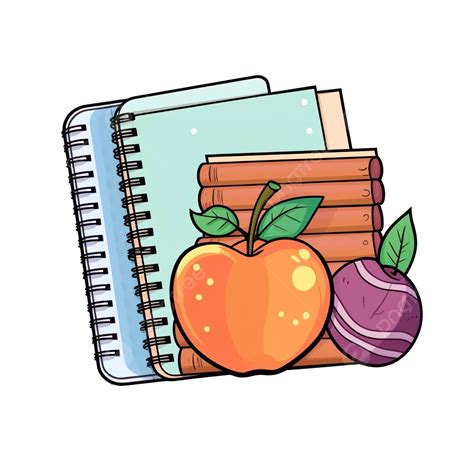 Aesthetic Notebook Sticker Back To School, Notebook Clipart, Aesthetic Clipart, Sticker Clipart ...