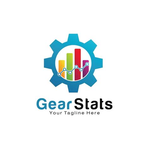 Designvorlage F R Das Gear Stats Logo Premium Vektor