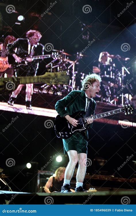 ACDC ,Angus Young during the Concert Editorial Stock Image - Image of ...