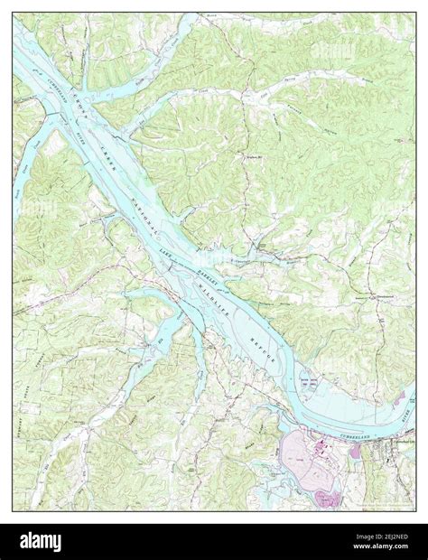 Cumberland City Tennessee Map 1965 124000 United States Of America