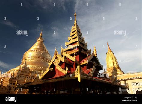 The Shwezigon Pagoda Or Shwezigon Paya A Buddhist Temple Near Nyaung U