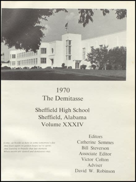 Explore 1970 Sheffield High School Yearbook, Sheffield AL - Classmates