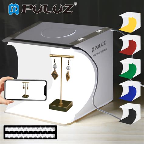 Puluz 2led Lightbox Light Box Mini Photo Studio Box 1100lm Photography