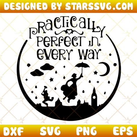 Mary Poppins Svg Practically Perfect In Every Way Svg Disney Mary